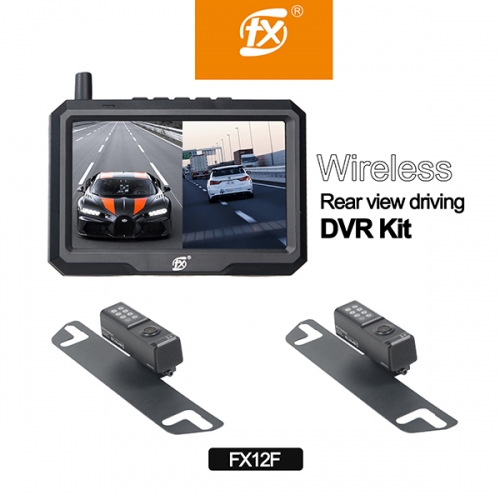 Backup Camera,5'' Monitor,Driving Observation, Two Channel Digital Wireless DVR Camera kit for Car,SUV,Pickup,RV,Truck.