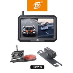 RV Backup Camera,5'' Monitor,Driving Observation, Two Channel Digital Wireless DVR Camera kit for Towed RV,RV.