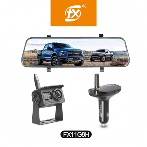Rearview Mirror DVR with HD 1080P ,Front and Rear Dual Recording ,Touch Screen Monitor,Wireless Backup Camera for RV,Truck Large Vehicles..